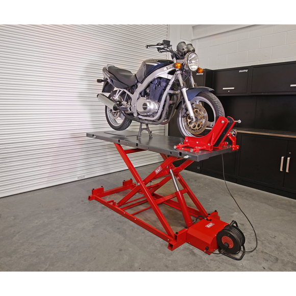 680kg Heavy-Duty Motorcycle Lift - Electro/Hydraulic
