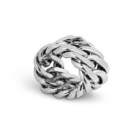 Heavy Sterling Silver Chain Ring