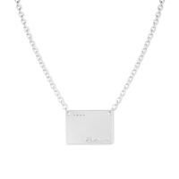 Silver Tag Necklace