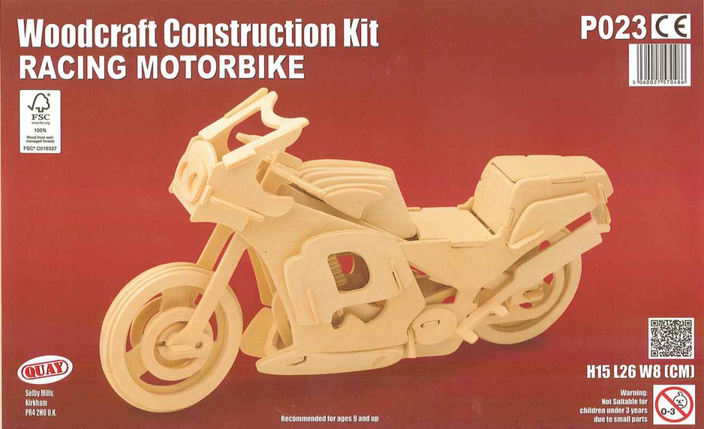 Woodcraft Construction Kit Racing Motorbike National Motorcycle Museum