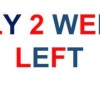 2 weeks left