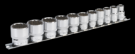 Socket Set 11pc 3/8"Sq Drive 12pt Wall Drive Imperial - AK2672