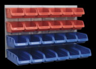 Bin & Panel Combination 24 Bins - Red/Blue - TPS132