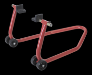 Universal Rear Wheel Stand with Rubber Supports - RPS1