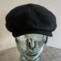 Gladwinbond Sheep skin Newsboy Leather Cap Black