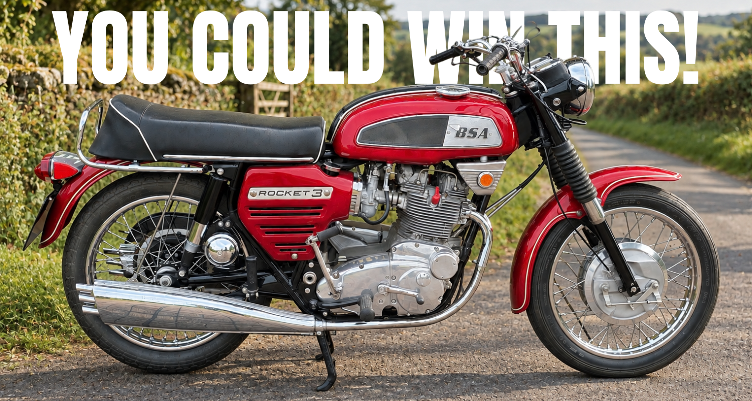 Summer Raffle Bike 1969 BSA Rocket 3 header Summer Raffle Bike 1969 BSA Rocket 3 header