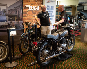 (l-r) Richard George and Wesley Wall with the BSA A10 (1)